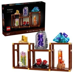 LEGO Ideas Mineral Display Set - Brown, Red, Blue